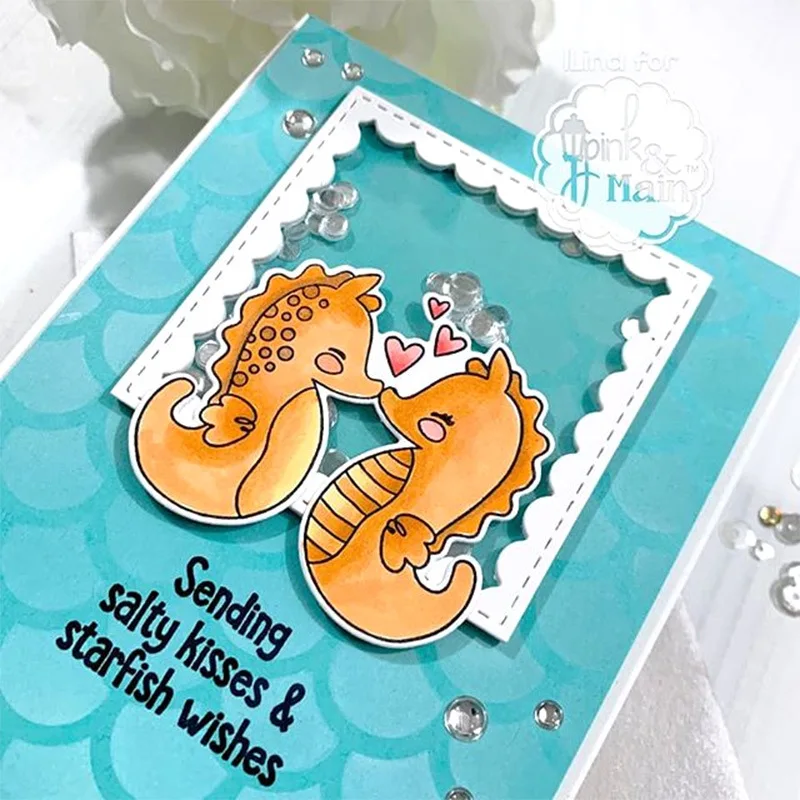 Штампы для скрапбукинга новинка 2019 квадратная рамка с гребешком металлические