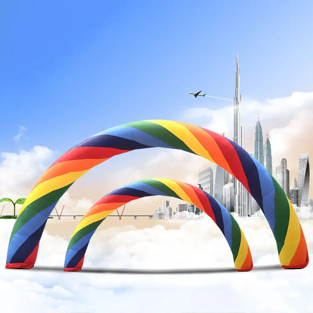 

Top Quality 26ft= 8m Inflatable Rainbow Arch For Advertisement Party Supplies/Event Decorations/Inflatable Products 8m Good
