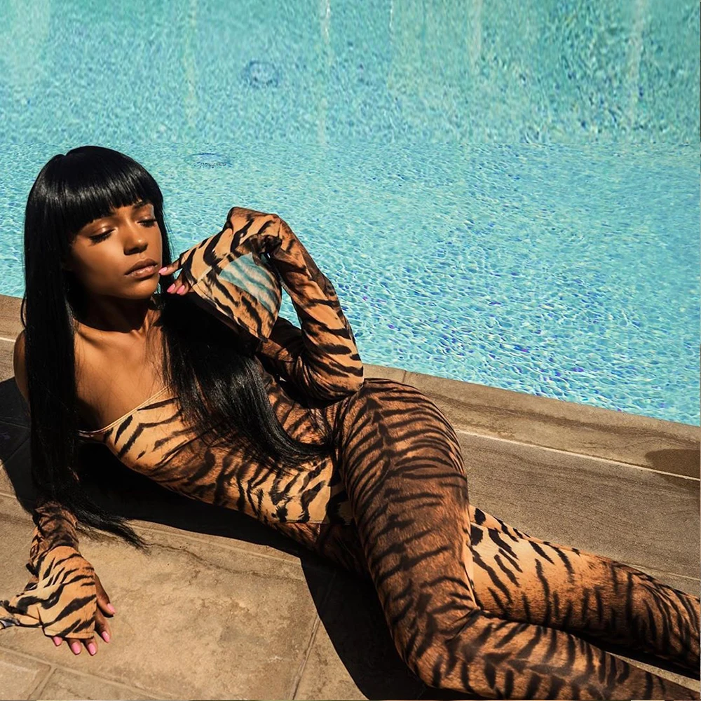 

Sexy Women Off Shoulder Long Sleeves Floral Casual Party Jumpsuits Clubwear New