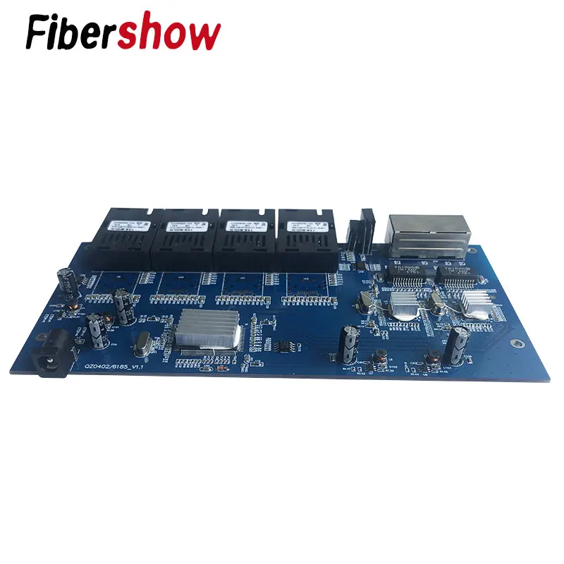 Гигабитный коммутатор Ethernet оптоволоконный оптический промышленного класса 4 1 25G