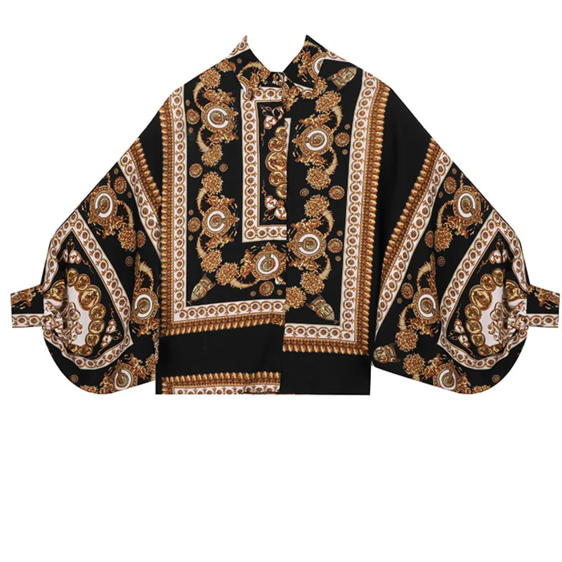 LANMREM 2020 новая весенняя женская одежда с отложным воротником и