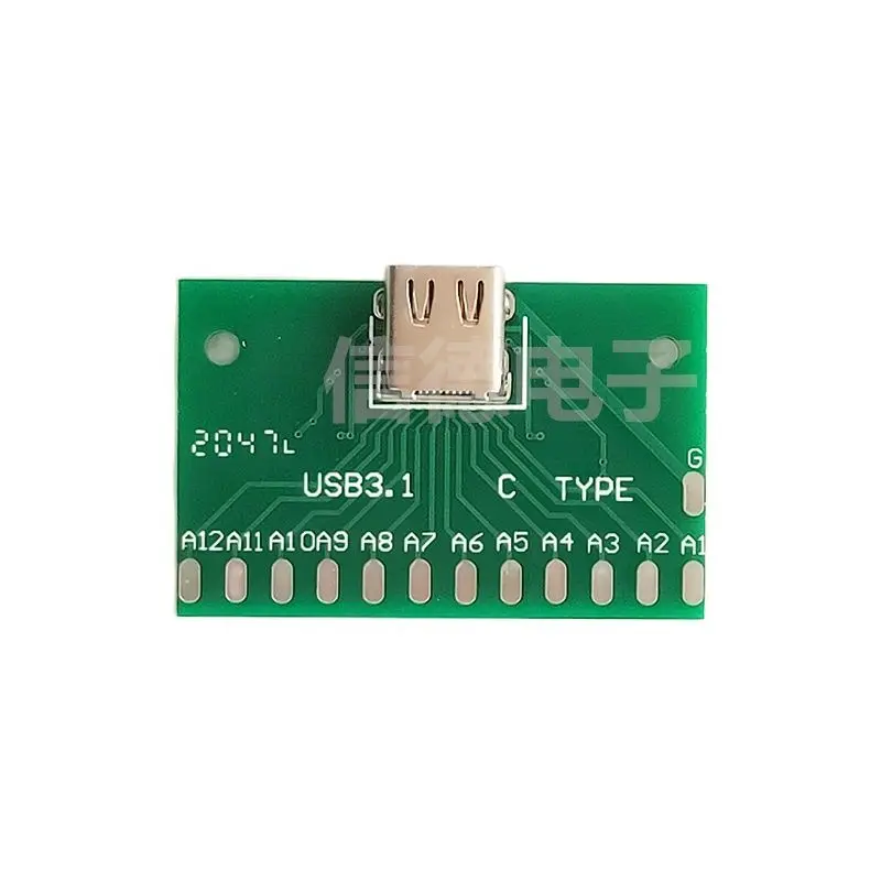 

Женская тестовая Плата USB 3,1 с печатной платой 24P