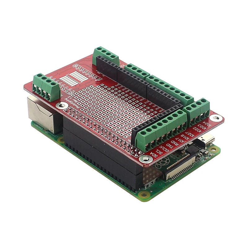 Raspberry Pi 3 макетная плата аксессуары Красный расширительный Щит Модуль для 4 Модель
