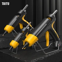 taitu hot melt glue gun high power digital display with glue stick 150mm diy household hand craft industrial grade tools