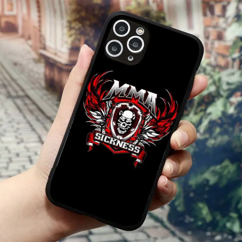 

Design The Mma Logo Phone Case for iPhone 11 12 mini pro XS MAX 8 7 6 6S Plus X 5S SE 2020 XR