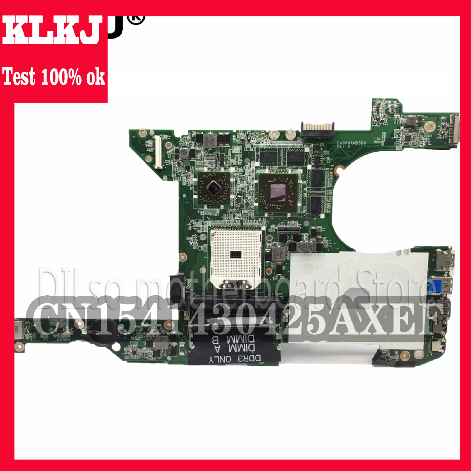 

KLKJ DA0R0AMB6D0 Motherboard For Dell M421R Laptop Motherboard Original Test M421R Notebook