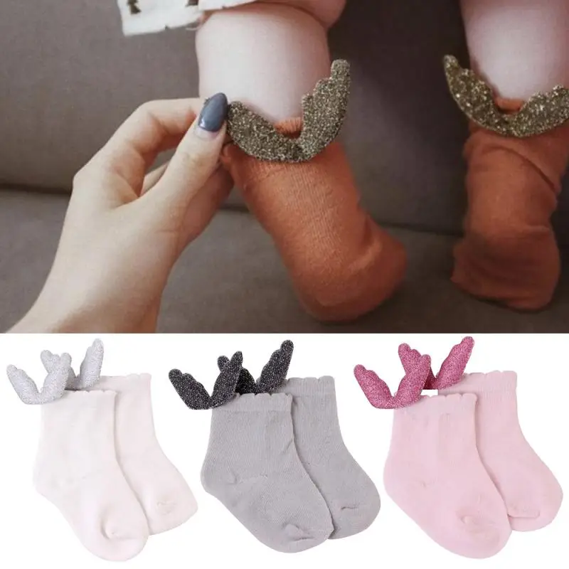 

Children Socks Angel Decoration Socks Baby Socks Soft Cotton Warmth Socks Baby Clothes Accessories Socks & Leg Warmers