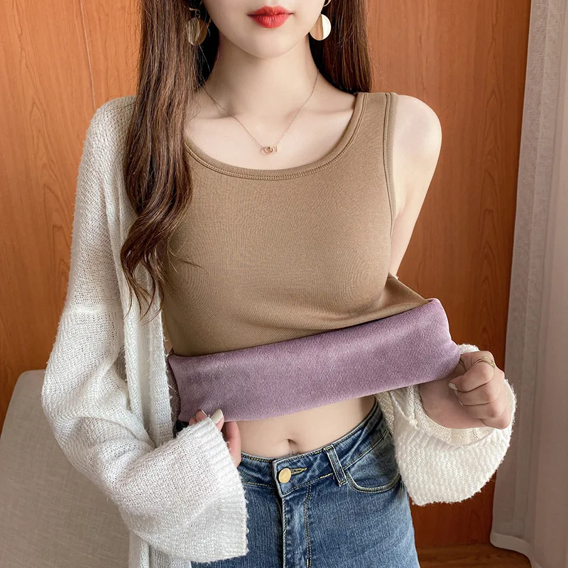 Женское утолщенное бархатное термобелье бесшовное эластичное нижнее белье для