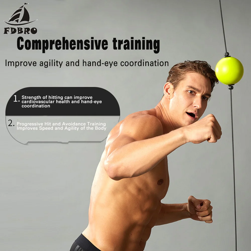 FDBRO MMA Sanda тренировочный мяч для рук и глаз боевой фитнеса двухсторонний