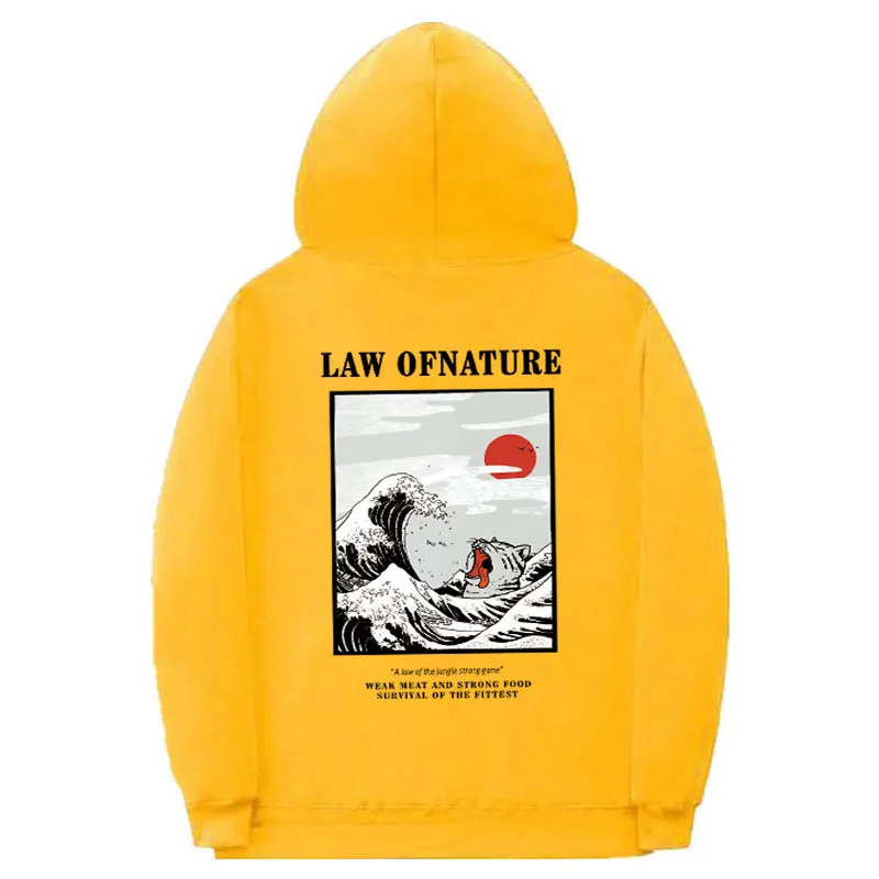 Японская вышивка забавный кот с принтом волны флисовая толстовка женская Kodak