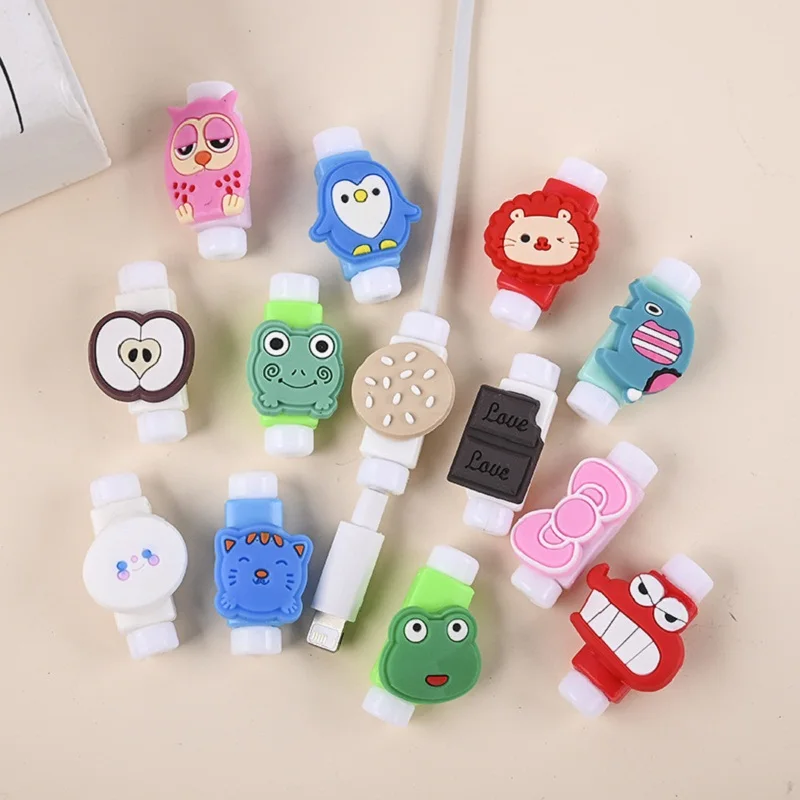 Новый мультфильм 10 шт для iPhone кабель протектор линии передачи данных USB шнур