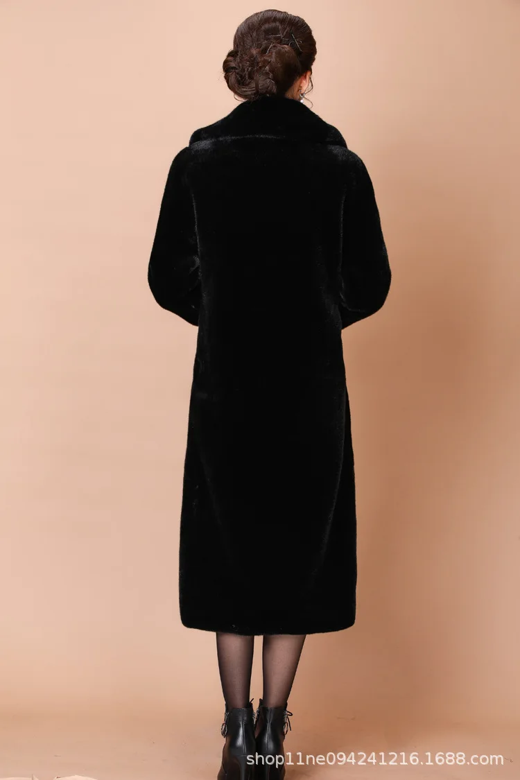 Real Mink Coat Hooded Women Natural Fur Mink Long Coats Winter Jacket With Hood 2021 Fashion Long Sleeve Fur Mink Coat Big Size