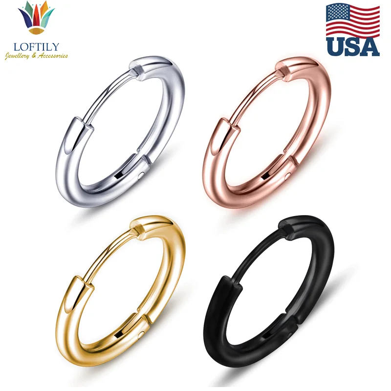 Серьги кольца Круглые 2 шт./компл. для мужчин и женщин|Серьги-кольца| |