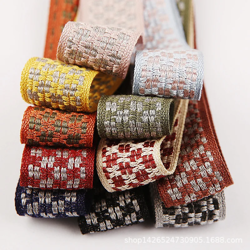 

5 yards Diamond Lattice Ribbon for Diy Hairwear Bows Gifts Flowers Packaging Ribbons Bag Clothing Accessories