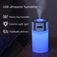300ml usb air humidifier mini ultrasonic cool mist maker with colorful led night light for home car aroma humidificador diffusor