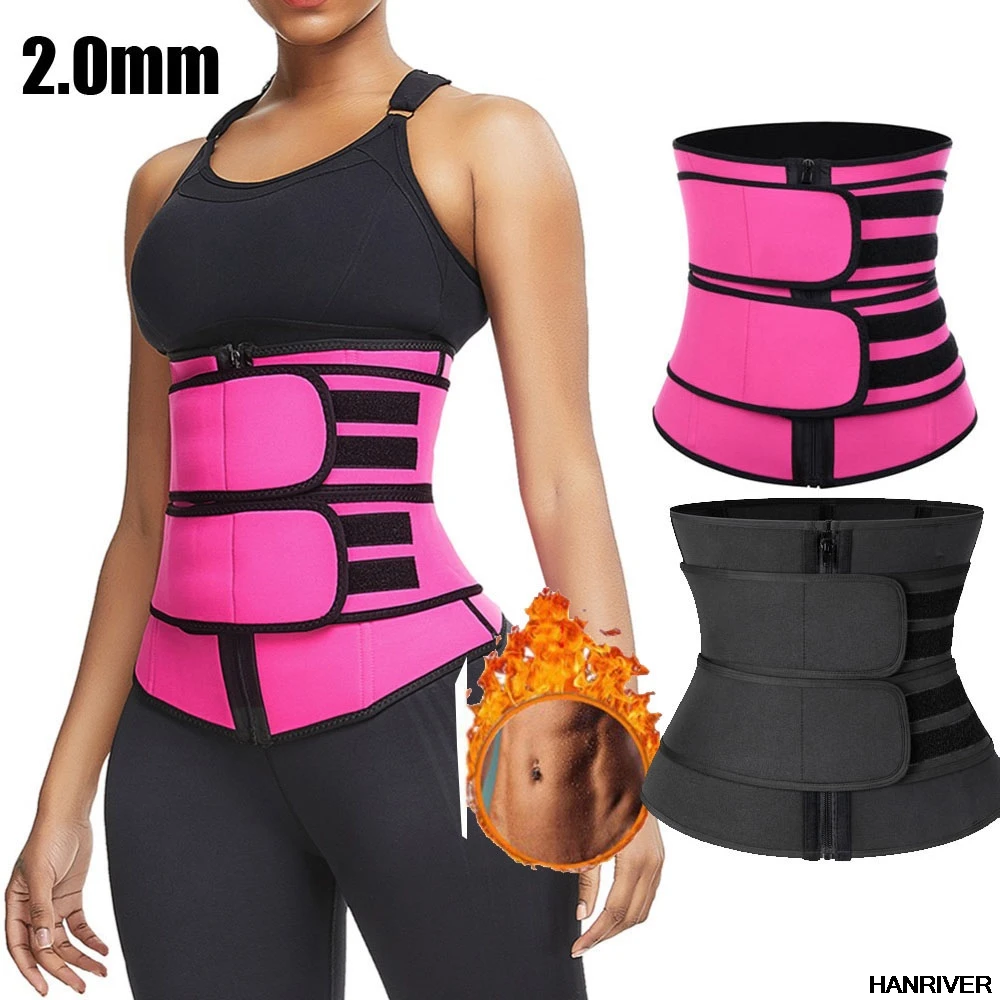 

Women Waist Trainer Body Shapers Slimming Sheath Tummy Reducing Shapewear Belly Sweat Strips Sauna Corset Workout Trimmer Belts