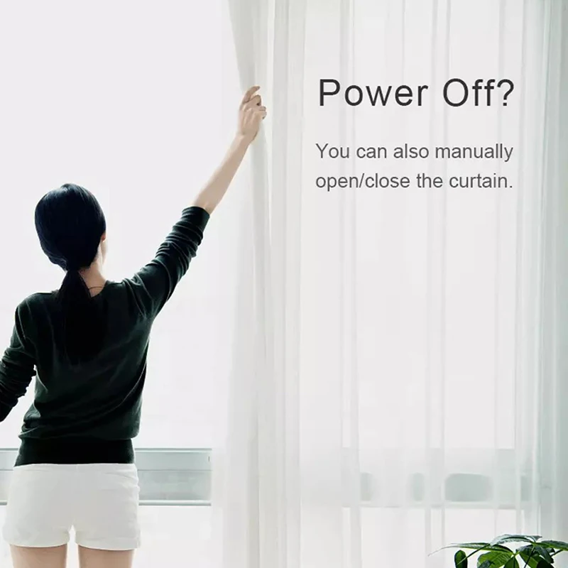 

WIFI Electric Curtain Motor Tuya/Smart Life App Remote Control Vioce Control WIFI Direct Connection 1.2Nm US/EU/UK/AU