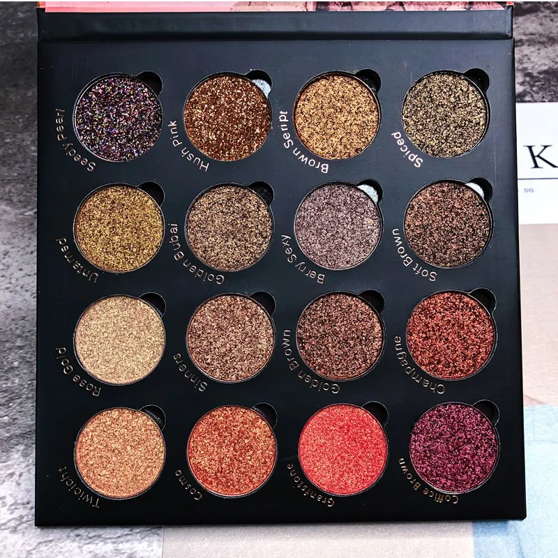 16 цветов мягкая текстура глаз диск для теней Съемные Блестки поделок тени век