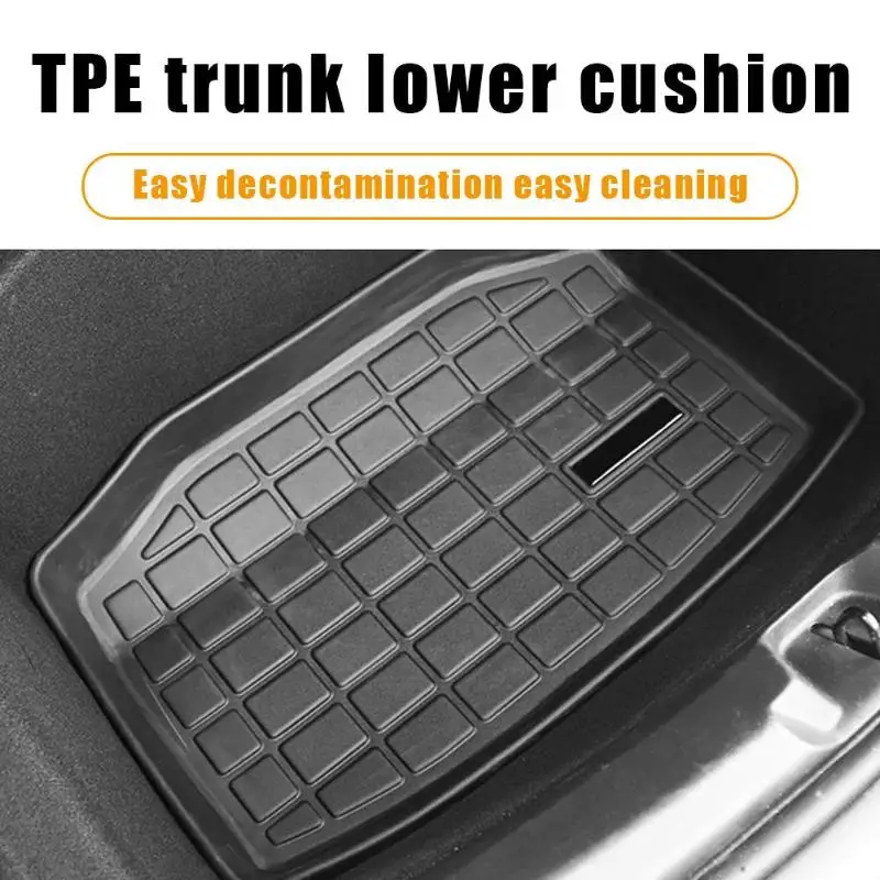 TPE водонепроницаемый задний грузовой поднос багажник Анти пыль коврик для Tesla