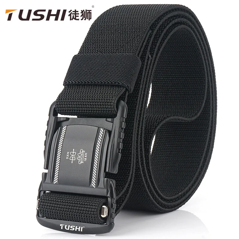 

TUSHI Genuine Men's Belts Army Outdoor Hunting Tactical Wiast Multi-function Nylon Alloy Buckle High Quality Military Belt