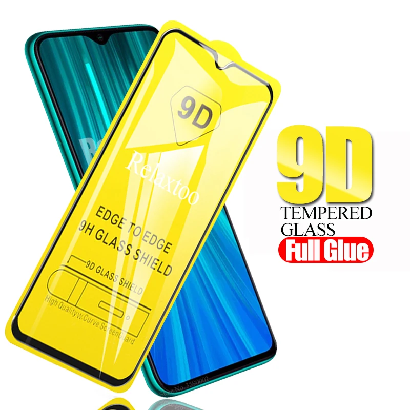 Защитное стекло 9D для xiaomi redmi note 8 закаленное на xaomi pro note8 8pro защитная пленка весь
