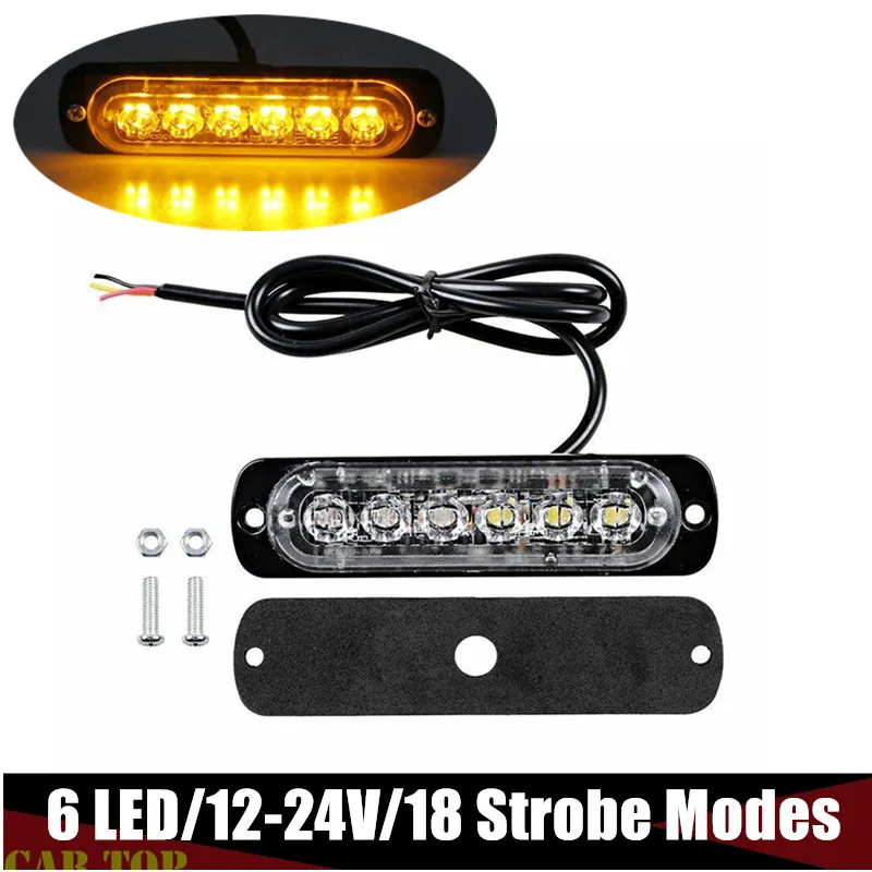 

6led Flashing Truck LED Lights Taillights Trailer Light Truck 12v Side Marker LED Lamp Strobe Lights For Trucks
