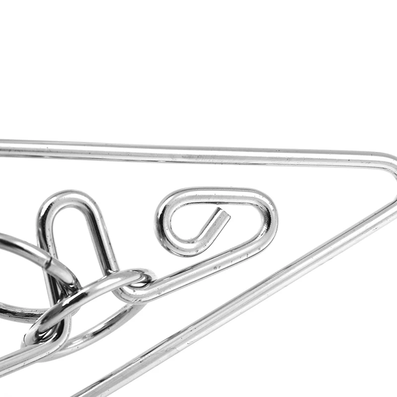 Rompecabezas de Metal con letras A y anillo, juego de rompecabezas para adultos y ni&ntilde;os-3