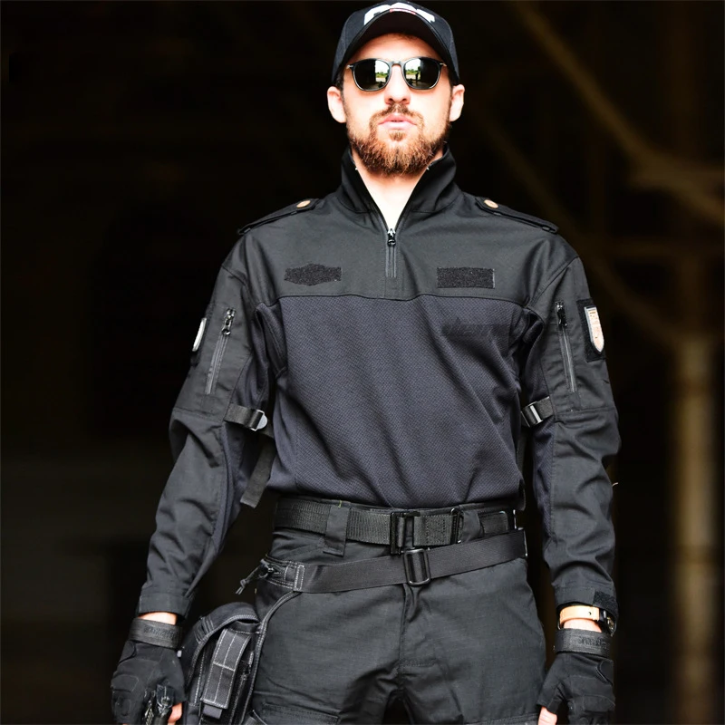 Походная рубашка Тактическая Военная униформа камуфляжная для страйкбола