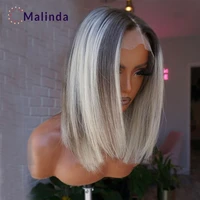 613 blonde lace front wig human hair colored short bob wavy wig ombre wet and wavy wig brazilian hair wigs for black women