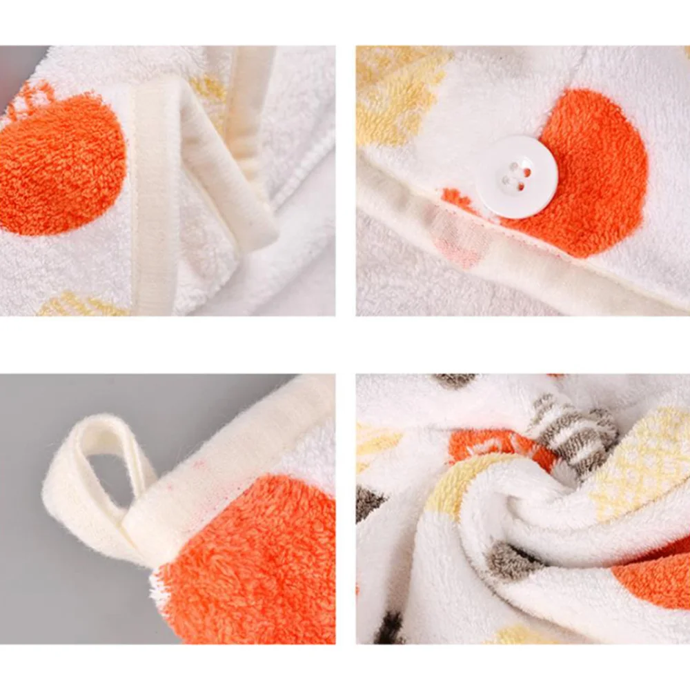 

Hair Fast Drying Cap Coral Fleece Bath Cap Absorbent Shower Cap Hair Bathroom Accessory (Knitting Dream)