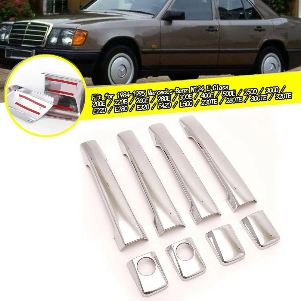 Хромированная крышка дверной ручки EIDRAN для 84-95 MERCEDES W124 E-Class E280 E320 E420 E500 |