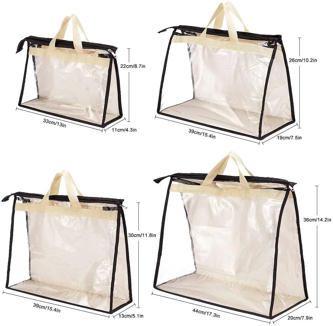 

Breathable Handbag Dust Cover Storage Bag Dustproof Moisture Proof S/M/L/XL For Handbags Purses Small Shoulder Bags