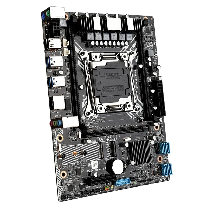 

X99-GT материнская плата компьютера Поддержка Ксеон E5 2011V3V4 серии Процессор DDR4 памяти M.2 WI-FI Интерфейс настольные игры материнская плата