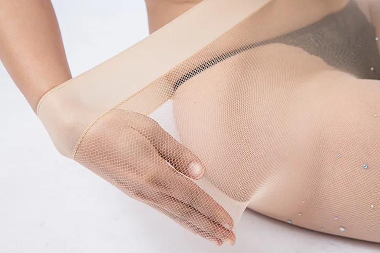 KASURE женское сексуальное Сетчатое платье бедра с украшением в виде кристаллов