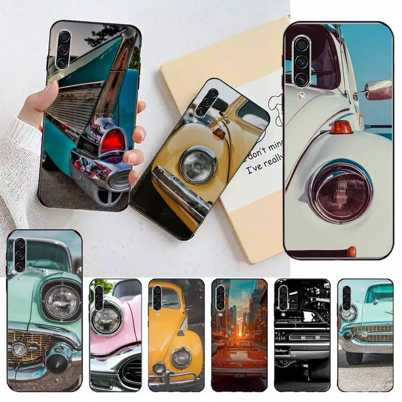 

Retro car outline Phone Case For Samsung galaxy A S note 10 12 20 32 40 50 51 52 70 71 72 21 fe s ultra plus