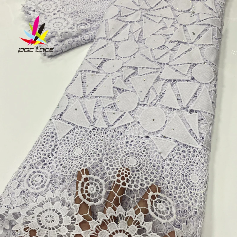 

african milk silk applique lace fabric cord swiss style dry latest nigeria cotton embroidery white good price with stones new