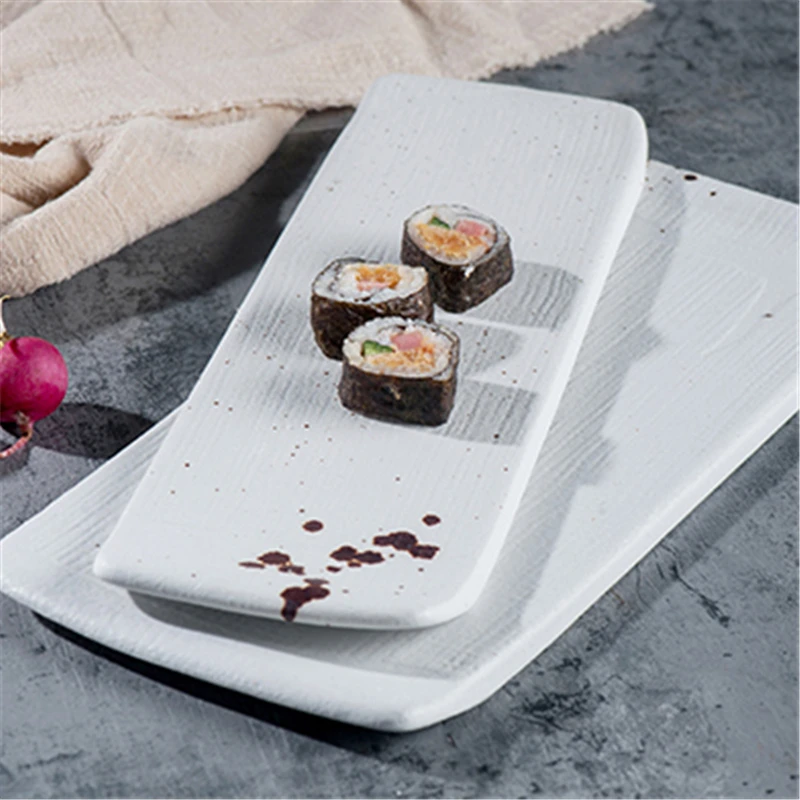 Керамическая посуда тарелка для завтрака плоская супа риса салата креативное