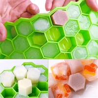 1pc silicone ice cube maker form for ice candy cake pudding chocolate molds easy release square shape ice cube trays molds