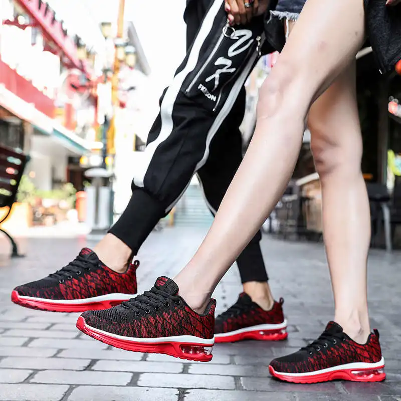 Fashion Couple Running Shoes Breathable Outdoor Air Sports Shoes Male Lightweight Sneakers Women Comfortable Athletic Footwear