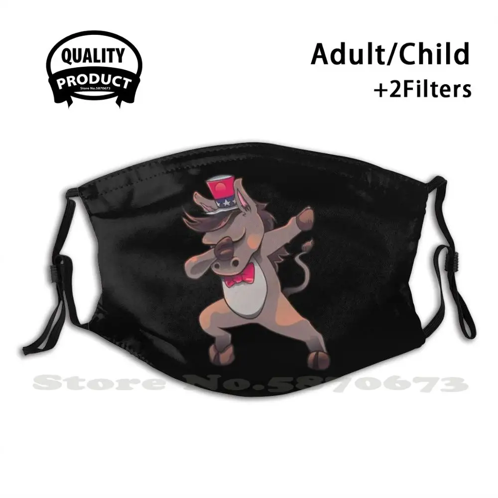 

Donkey Dabbing July 4Th Diy Adult Kids Face Mask Dabbing 4Th Of July Uncle Sam Dab Dabbing Independence Day Usa 4Th Of July