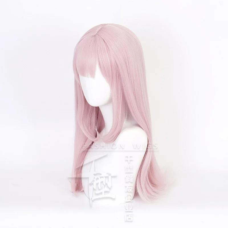 Длинный прямой розовый парик Fujiwara Chika для косплея Кагуя-сама: Love is War Kaguya-sama wa