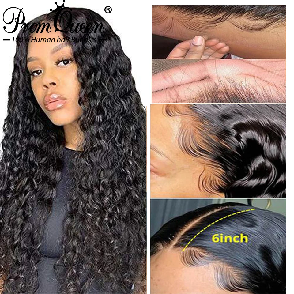 

Water Wave Lace Front Wig 4X4 6X6 5X5 Lace Closure Wig Human Hair Wigs For Women Wet and Wavy 13x6 Hd Lace Front Wig 210 Density