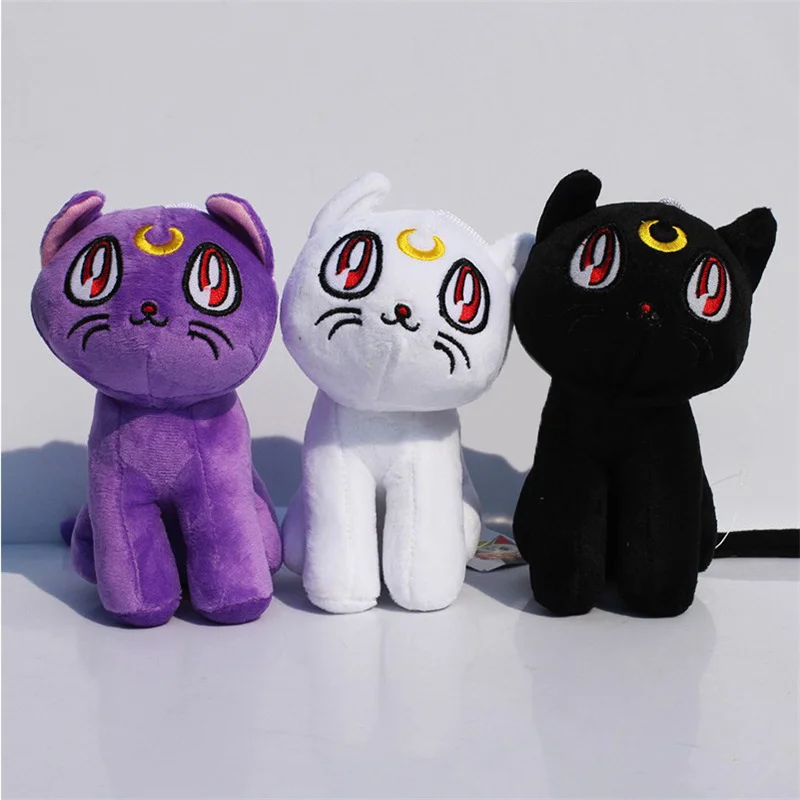 

Anime Sailor Moon Luna Cat Plush Toy PP Cotton Stuffed Cosplay Cartoon Animals Plush Doll Soft Toys Birthday Gift for Children