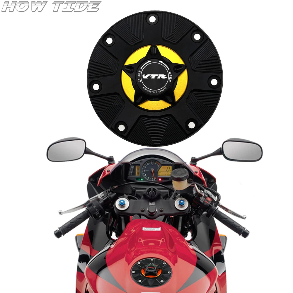 

VTR Gas Fuel Tank Cap for HONDA VTR 1000F VTR1000 F VTR1000F 2001-2005 Motorcycle Quick Release Cover