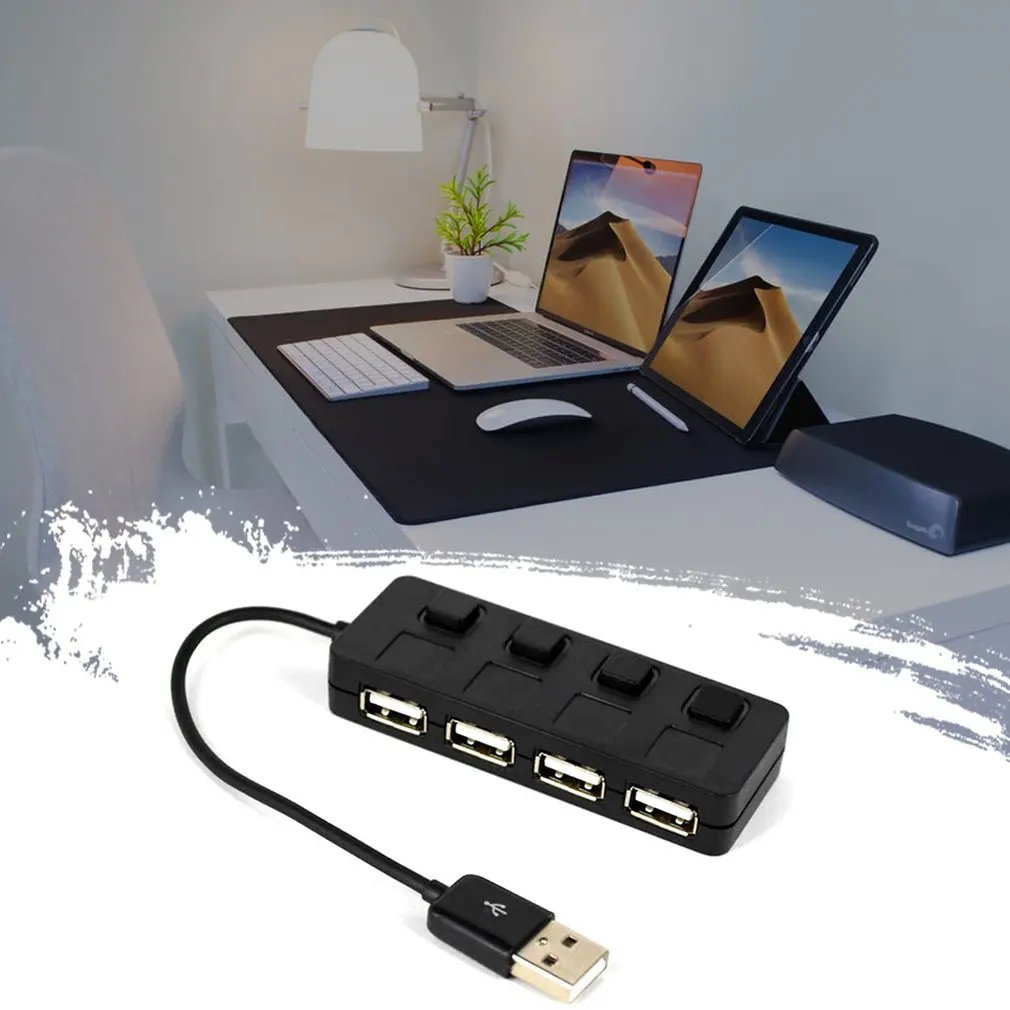 Классический USB 2 0 компьютер сплиттер с металлической кнопкой независимый