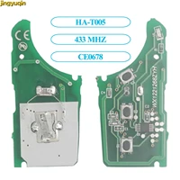 jingyuqin remote car key circuit electronic board for hyundai i30 ix35 kia k2 k3 433mhz ha t005 ce0678 toy40 blade no chip