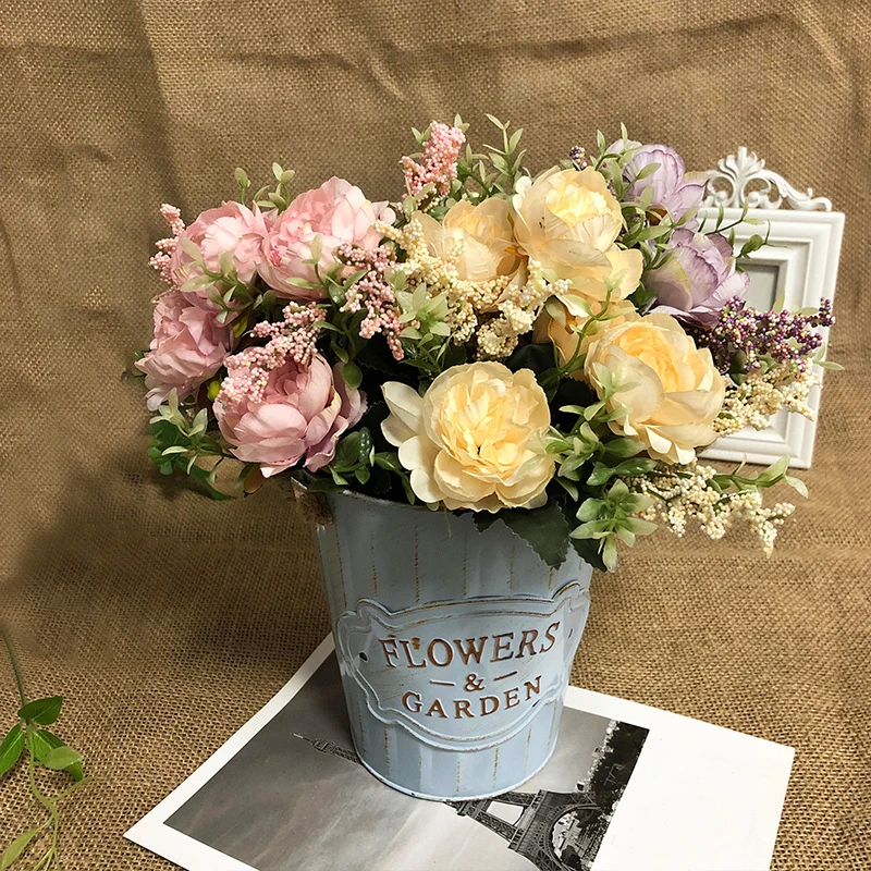 Букет пионов из искусственного шелка | Дом и сад