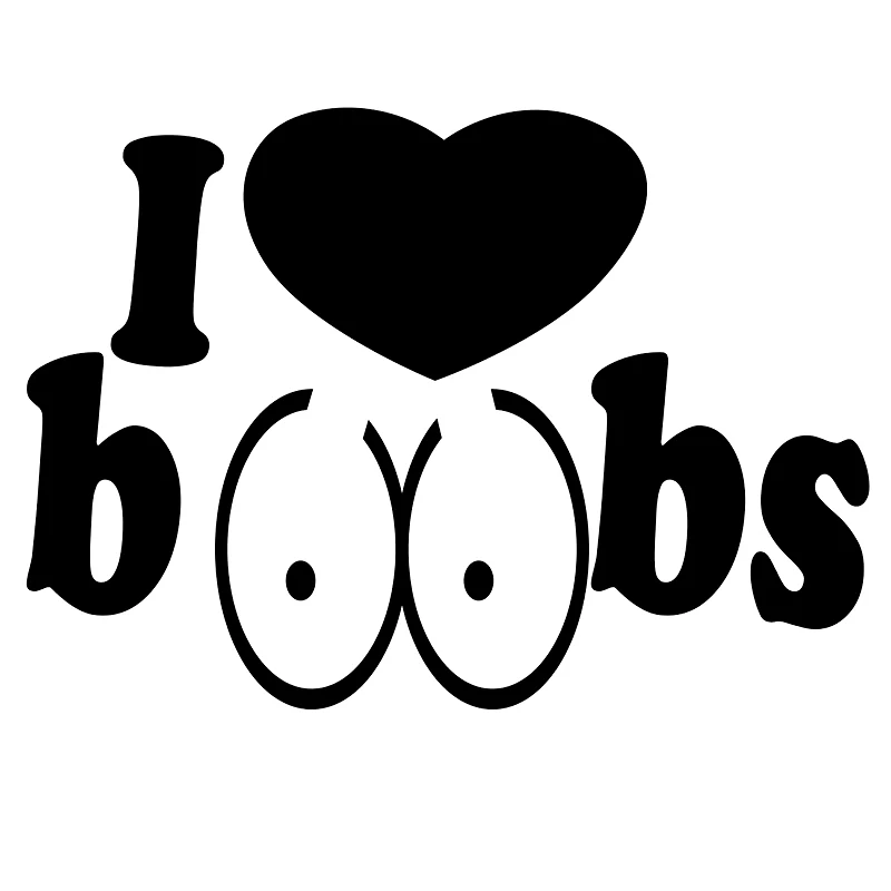 13 8*9 9 см наклейка на автомобиль JDM высечка I love boobs Beauty Temptation наклейки