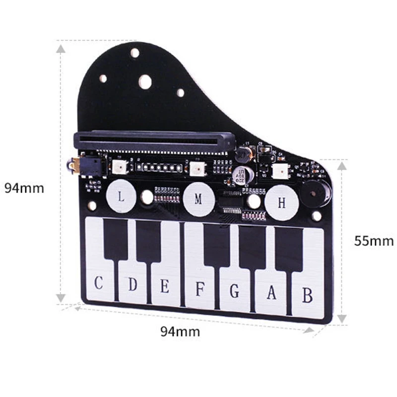 Для Micro: Bit Piano Плата расширения для макетная плата музыка Rgb фонарь зуммер |