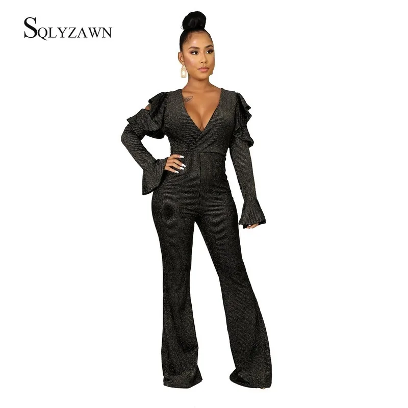 Женский комбинезон с длинными рукавами винтажный Облегающий черного красного